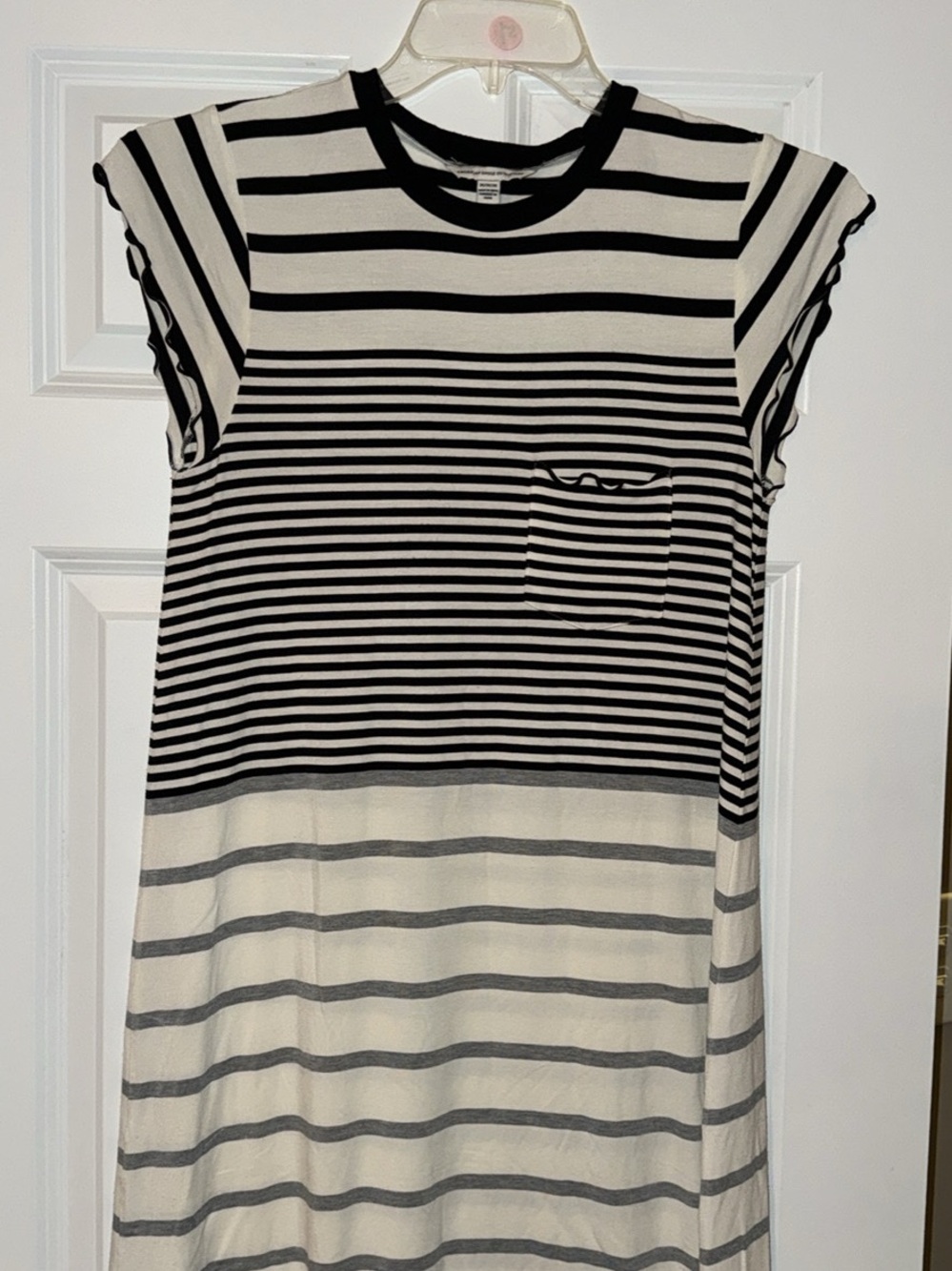 American Eagle Outfitters Black and White Striped Dress
